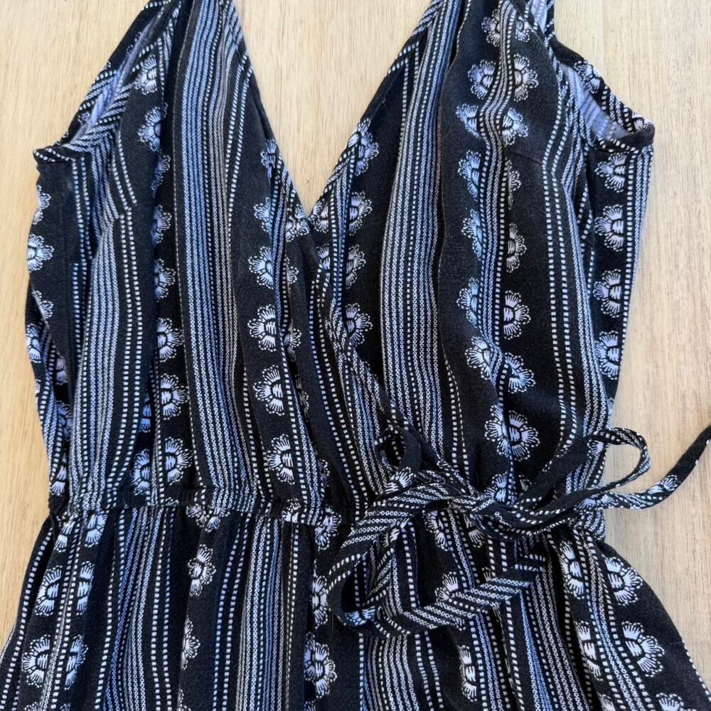 Black and white jumpsuit with